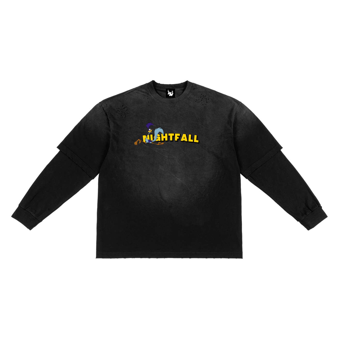 "LOONEY" Faux Two-Piece Tee