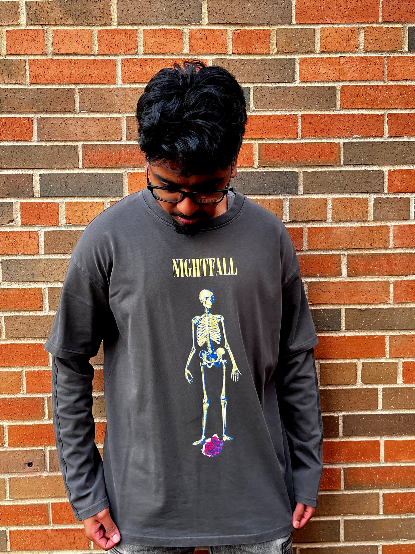 "TILL DEATH DO US PART" Faux Two-Piece Tee