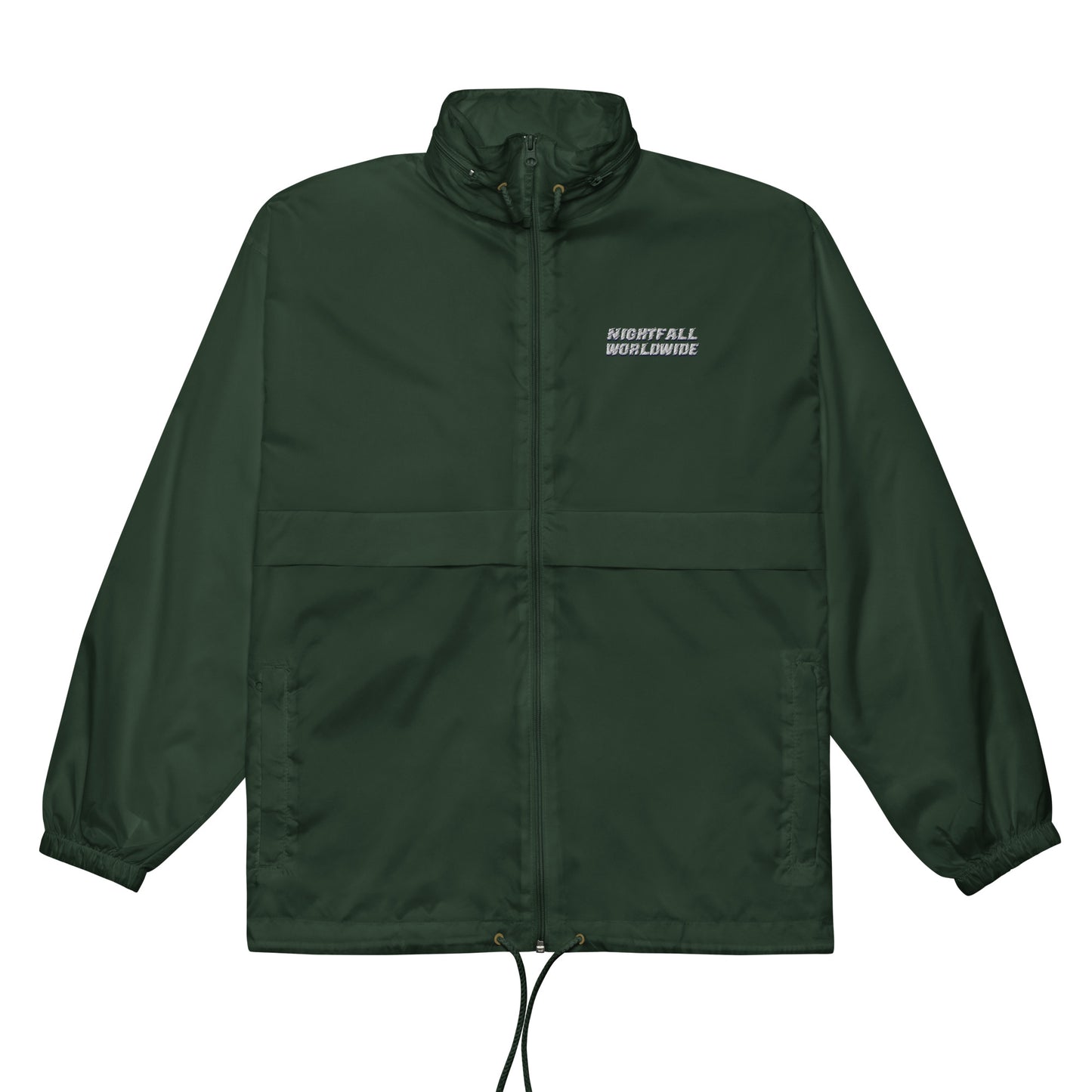 "NIGHTFALL" Windbreaker (Forest Green/Navy)