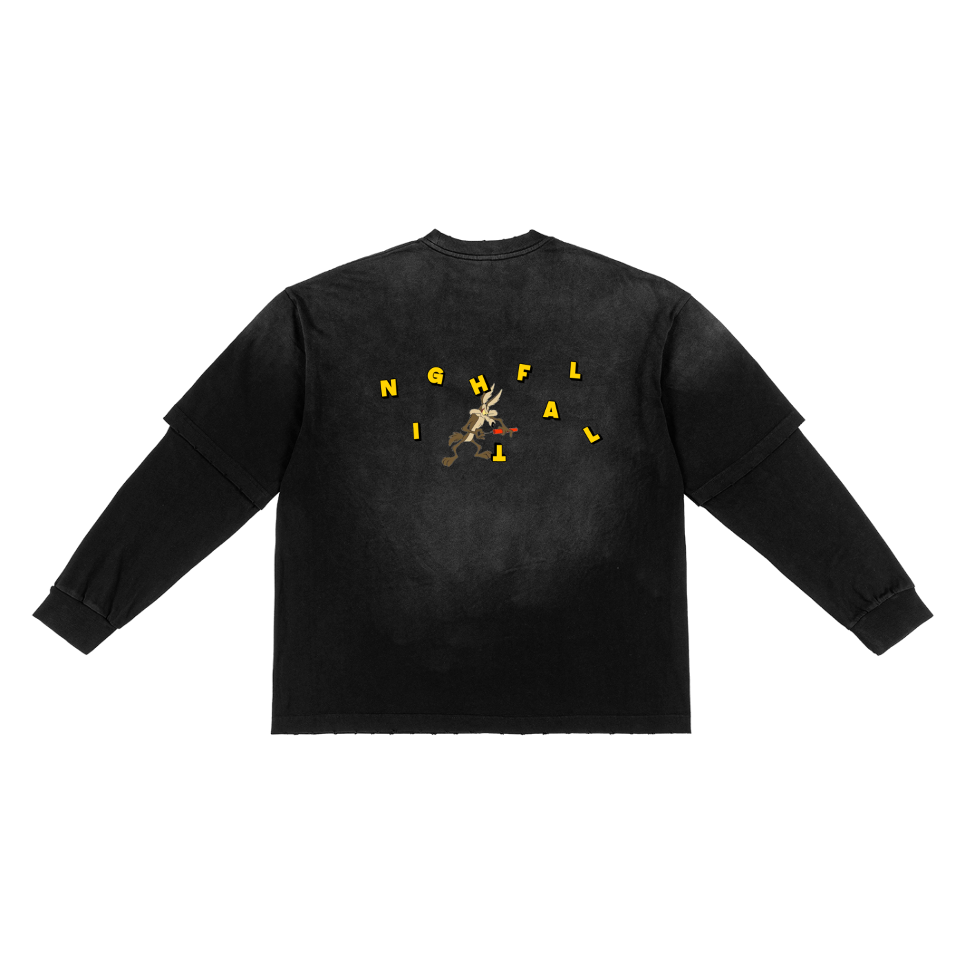 "LOONEY" Faux Two-Piece Tee