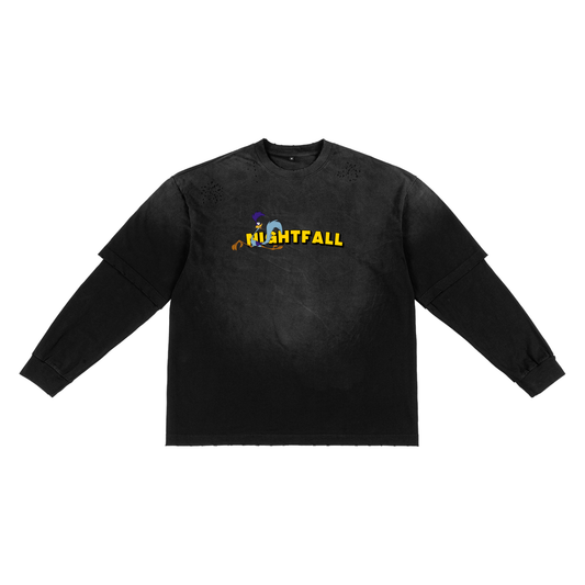 "LOONEY" Faux Two-Piece Tee
